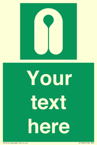 Custom sign safe condition Lifejacket